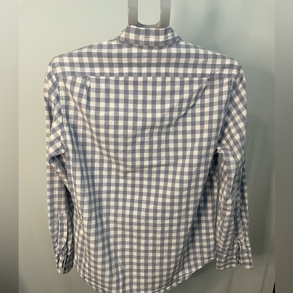 J crew‎ Men's light Blue Checkered Shirt slim fit size medium - Picture 4 of 5